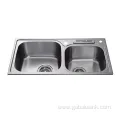 Advanced SUS304 Stainless Pressed Two Bowl Kitchen Sink